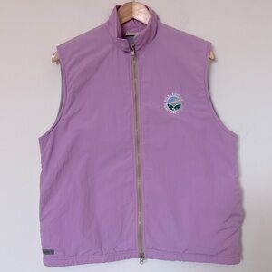Rolex Kentucky Derby Embroidered Vest Lilac Fleece Lined Equestrian Womens Large